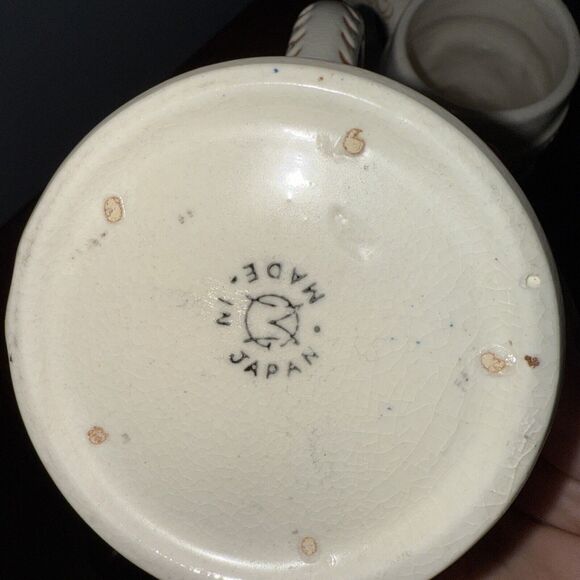 Vintage Ceramic Set of 2 German Style Beer Stein Mugs Made In Japan - Picture 6 of 7